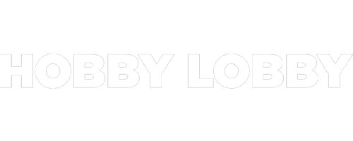 Hobby Lobby logo, in white