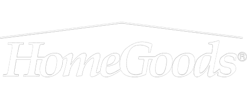 HomeGoods logo in white