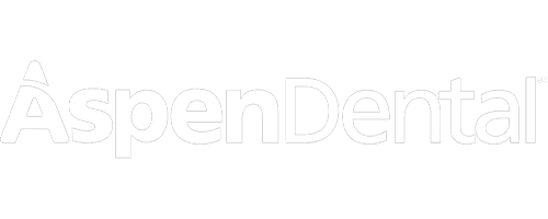 AspenDental logo in white